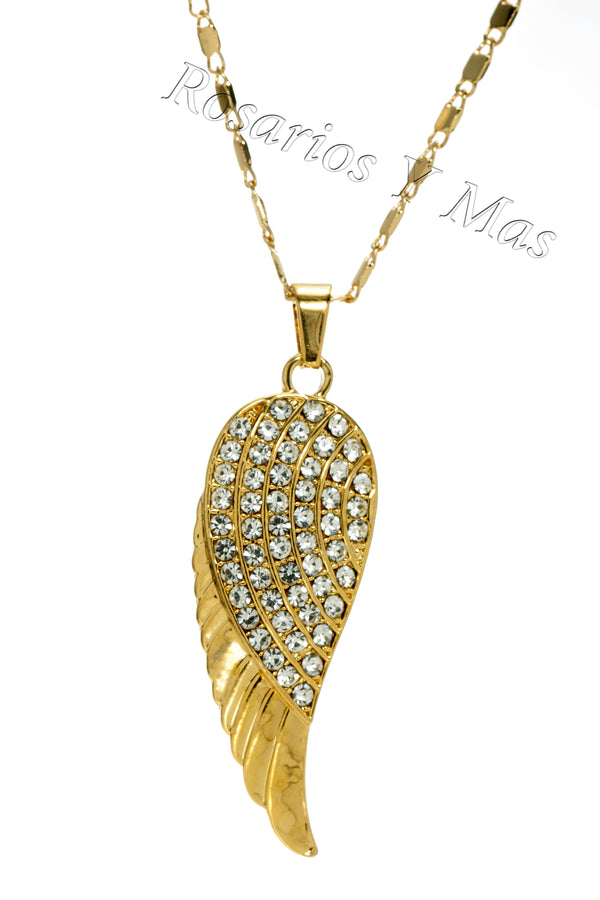 Wing with 24" Necklace (24K Gold Filled)