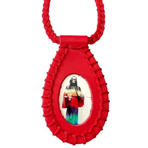 Santa Muerte Scapular Necklace