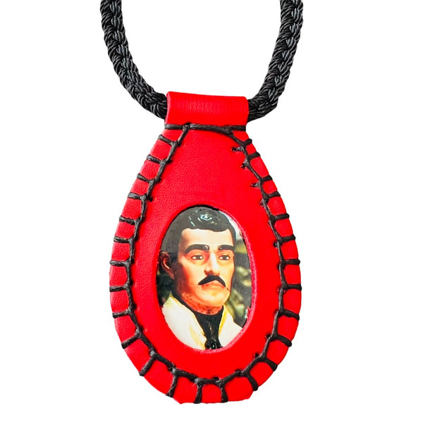 Jesus Malverde Scapular Necklace