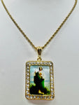 St Jude Pendant w/ Rope Necklace (24K Gold Filled)