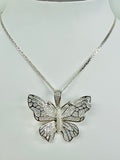 Butterfly Necklace (.925 Sterling Silver)