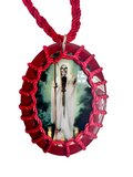 Santa Muerte Scapular Necklace