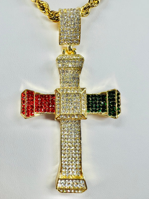 Cross Pendant with Necklace (24K Gold Filled)