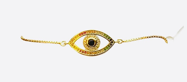 EVIL EYE BRACELET (GOLD FILLED)