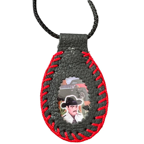 Jesus Malverde Scapular Necklace