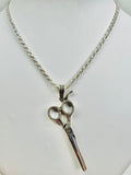 Scissors Necklace (.925 Sterling Silver)