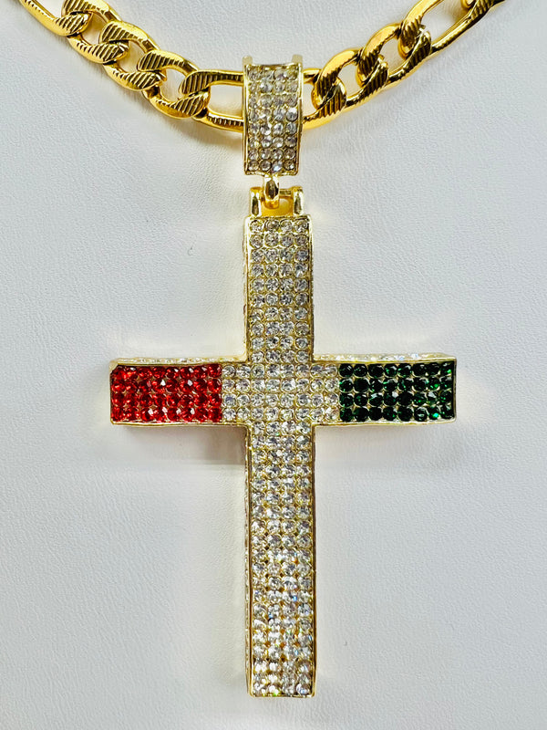 Cross Pendant with Necklace (24K Gold Filled)