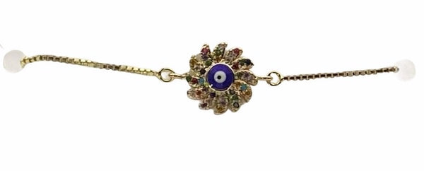 EVIL EYE BRACELET (GOLD FILLED)