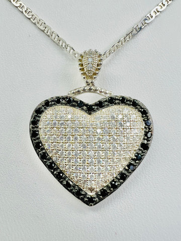 Heart Necklace (.925 Sterling Silver)