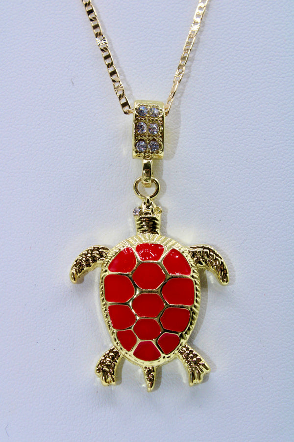 Red Turtle (24K Gold Filled)