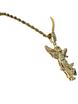 St Michael Pendant w/ 26" Rope Necklace (24K Gold Filled)