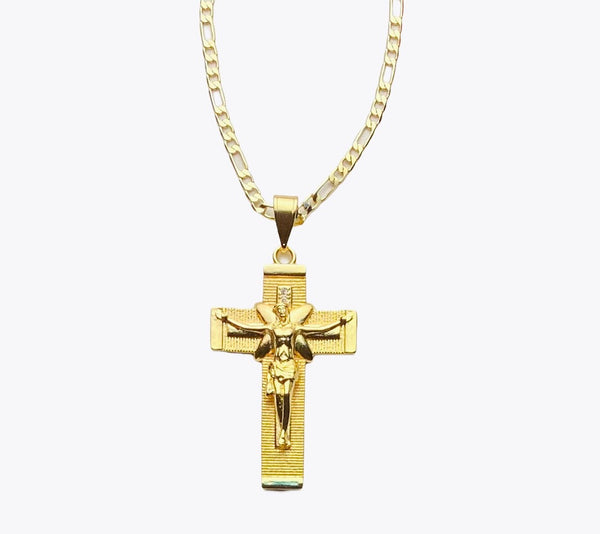 Crucifix Cross Pendant (24K Gold Filled)