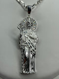 St Jude Pendant with Necklace (925 Sterling Silver)