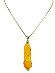 Yellow Crystal Stone Necklace (24K Gold Filled)