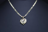 Heart with 22" Necklace (24K Gold Plated)