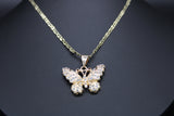 Butterfly with 22" Necklace (24K Gold Plated)