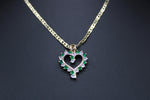 Heart with 22" Necklace (24K Gold Plated)