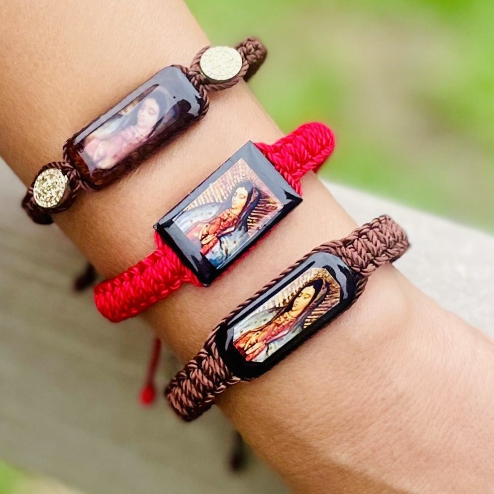 Our Lady of Guadalupe Knotted Rope Hand Made – Rosarios Y Mas