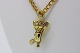 Jerry Mouse Pendant with 26" Necklace (14K Gold Filled)