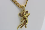 Jerry Mouse Pendant with 26" Necklace (14K Gold Filled)