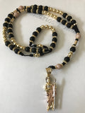 14K St Jude Gold Filled Rosary Necklace - Rosario de San Judas de 14K Oro Laminado