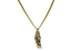 14K Gold St Jude Pendant with Necklace - Real Solid Gold