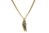 14K Gold St Jude Pendant with Necklace - Real Solid Gold