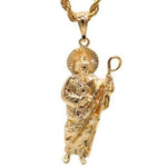 St Jude with Rope Necklace (24K Gold Filled)