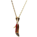 High Heels Shoes Pendant with Necklace (24K Gold Filled)