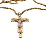 Crucifix with Rope Necklace (24K Gold Filled)