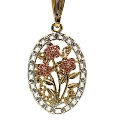 Rose Flower Necklace (24K Gold Filled)
