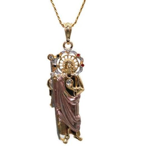 St Jude with Necklace (24K Gold Filled)