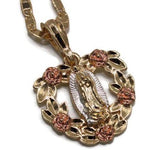 Our Lady of Guadalupe Heart Necklace (24K Gold Filled)