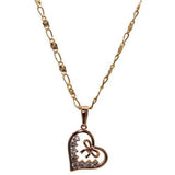 Heart with Bow Necklace (24K Gold Filled)