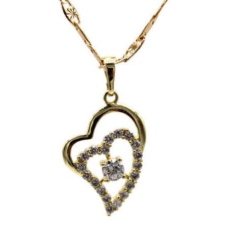 Hearts Necklace (24K Gold Filled)