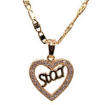 Star Heart Necklace (24K Gold Filled)