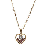 Quinceanera Heart Necklace (24K Gold Filled)