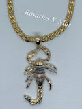 Scorpion Pendant with Necklace (24K Gold Filled)