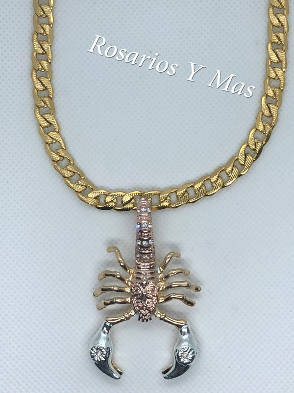 Scorpion Pendant with Necklace (24K Gold Filled)