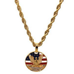 USA American Eagle Necklace (24K Gold Filled)