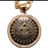 Eye of Providence - Eye Pyramid Pendant with Necklace (Stainless Steel)