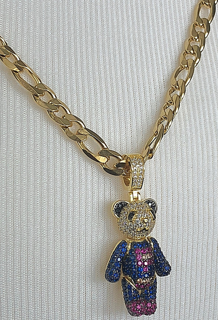 Amazon.com: 14K Gold Teddy Bear Pendant: Clothing, Shoes & Jewelry