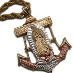 Our Lady of Guadalupe Anchor Necklace (24K Gold Filled)