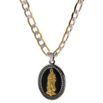 Our Lady of Guadalupe Pendant with Necklace (Stainless Steel)