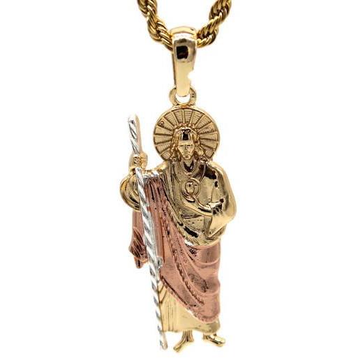 Large St Jude Necklace (24K Gold Filled)