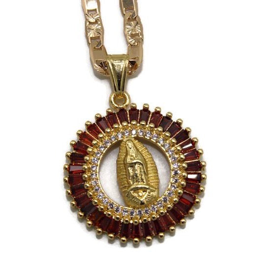 Our Lady of Guadalupe with Necklace (24K Gold Filled)
