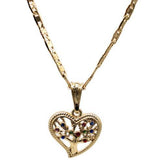 Family Tree Heart Necklace (24K Gold Filled)
