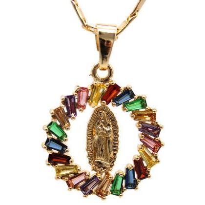 Our Lady of Guadalupe Necklace (24K Gold Filled)