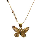 Butterfly Pendant with Necklace (24K Gold Filled)