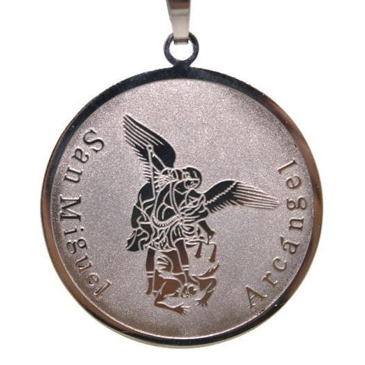 St Michael Archangel Necklace (Stainless Steel)